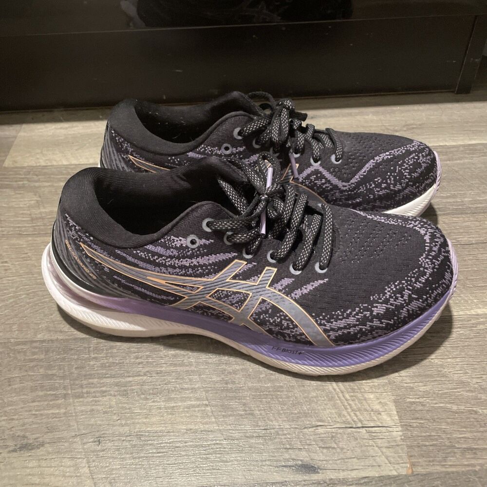 ASICS Gel-Kayano 29 Platinum Black Purple Women's Running Shoes Size 8 1012B272
